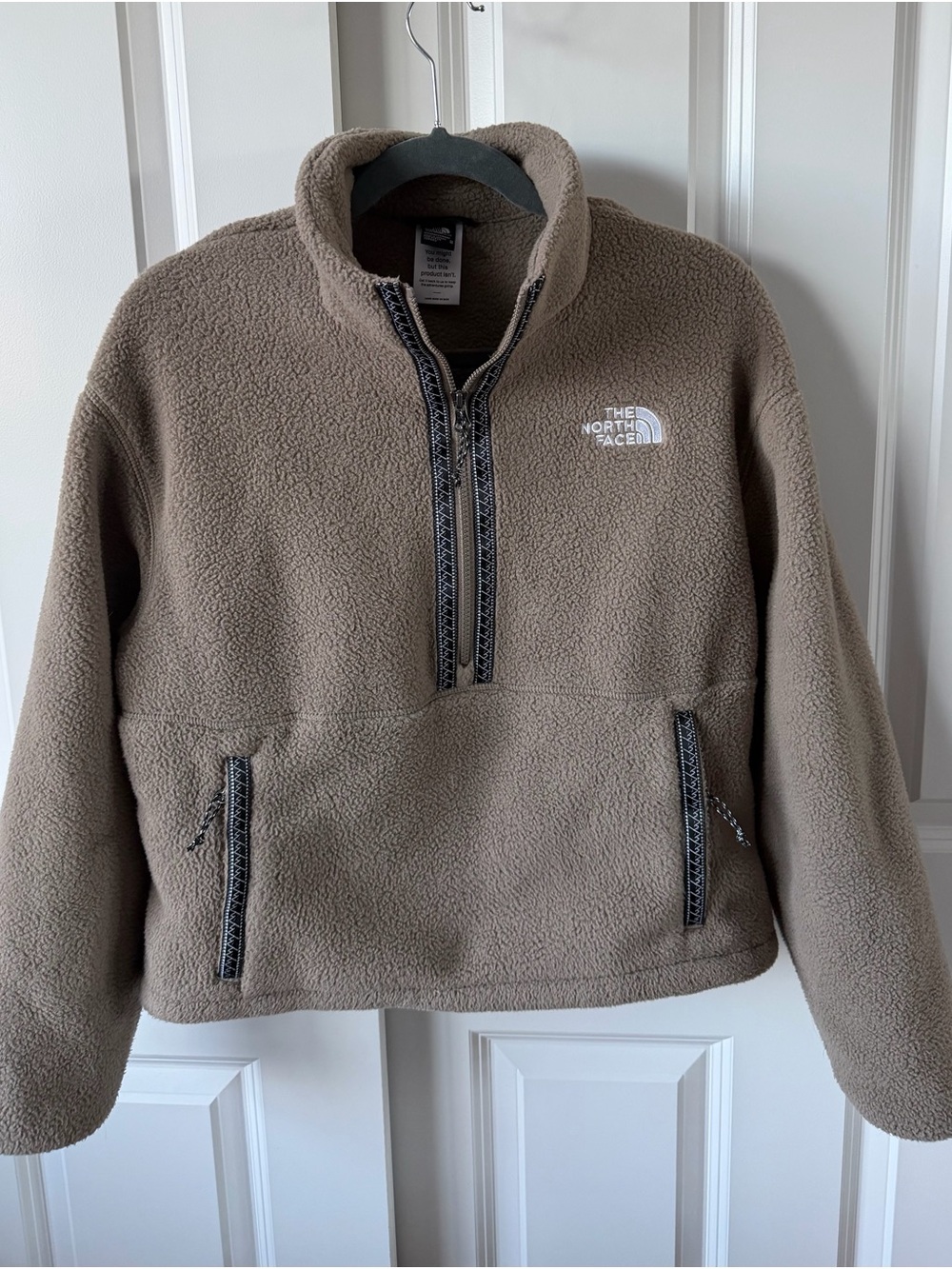 The North Face Fleeski 1/4 Zip Fleece Pullover Mocha Brown M